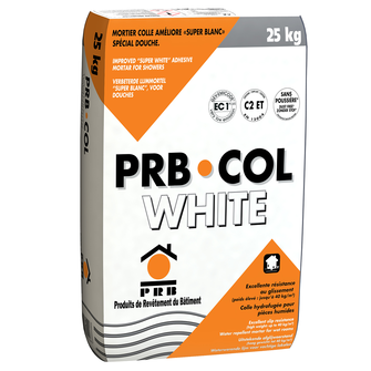 PRB COL WHITE  Blanc  Sac de 25 Kg (Classe C2 ET)